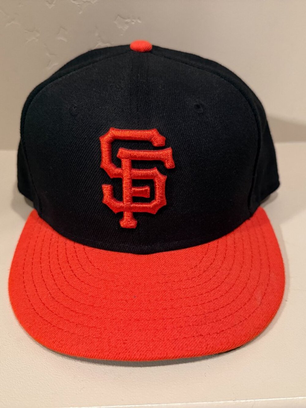 San Francisco Giants Baseball Hat Cap 7 1/2 Fitted New Era 59Fifty On Field Cap